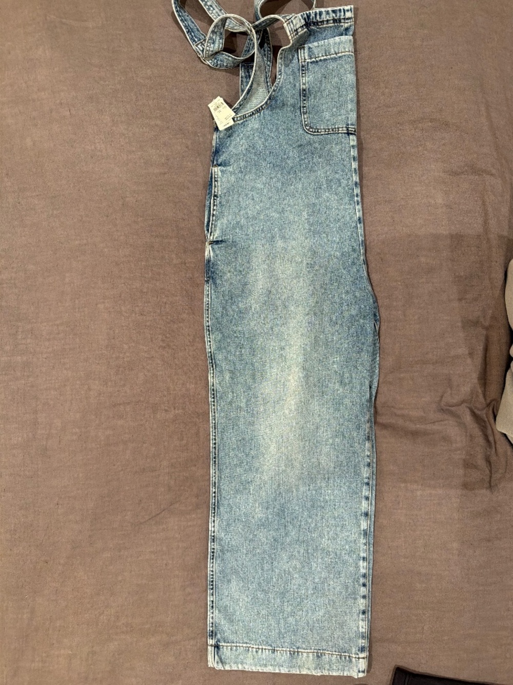 Aerie Light Wash Denim Overalls Size M NWT